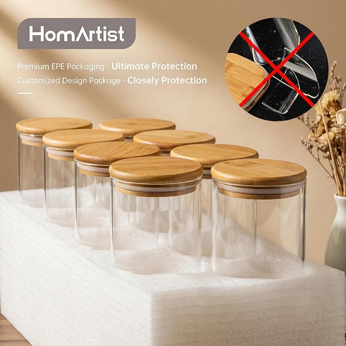 Multi Size - 5 Pack Glass Jars - Image 7