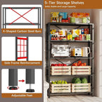 GIOTORENT 5-Wire Heavy-Duty Shelf, Standing Storage Shelves, Metal Shelving - Image 6