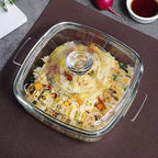 Clear Square Glass Casserole - Image 6
