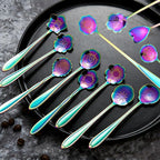 12 Pcs Flower Coffee Tea Spoons Set - Image 7