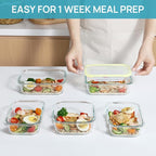 Vtopmart 8 Pack Glass Food Storage Containers - Image 7