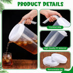 6 Pcs 4 Quart / 1 Gallon Plastic Pitchers - Image 3