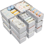 Vtopmart 18 Pack Baby Clothes Organizer, Dresser Drawer Organizer by Vtopmart