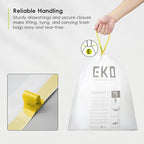 EKO Easy-Dispense Roll 80 Count Extra-Strong Drawstring Tall Kitchen Trash Bag - Image 4