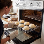 Lounsweer 2 Pack Cooling Racks, 5L x 10.5W x 1H Stainless Steel Wire Rack - Image 4