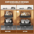 Seinloes 4 Pack Expandable Pull Out Cabinet Organizer 21" Deep - Image 4