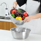 304 Stainless Steel Microporous Colander, 2.5QT Large Capacity - Image 3