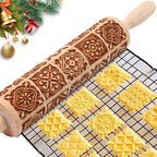 Christmas Embossed Rolling Pin for Baking Cookies Embossing Rolling Pins by Unknown