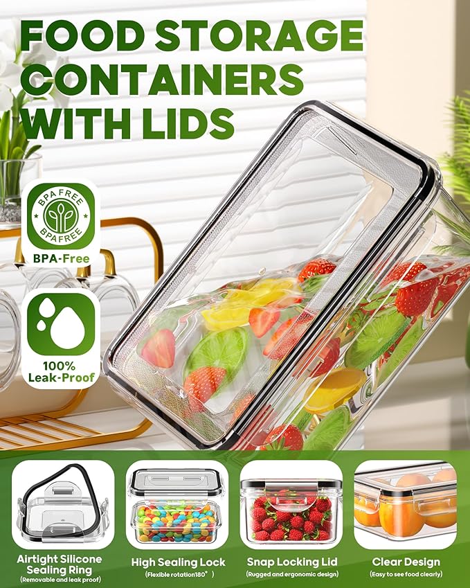 KEMETHY 60 PCS Food Storage Containers - Image 3