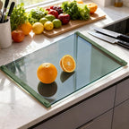 Glass Cutting Boards for Kitchen, European Grey Glass Paired - Image 5