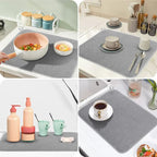 GeeRic Microfiber Dish Drying Mat, Super Absorbent Kitchen Dish Drying Pad - Image 5