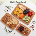 Bamboo Cutting Boards for Kitchen, Carbonized Wood Cutting Board - Image 9