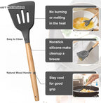 E-far Silicone Cooking Utensils Set, 5-Piece Kitchen Utensils Set - Image 3