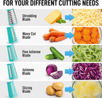 Zulay Kitchen Rotary Cheese Grater 5 Blade Cheese Shredder - Image 9