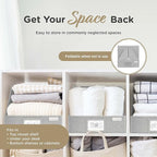 VIVIDECOR Open Front Trapezoid Closet Bins 12x12x10 – Easy Access Shelf - Image 6