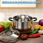 E-far 5Qt Stainless Steel Pot, Stock Pot - Image 8