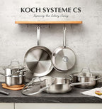 KOCH SYSTEME CS Stainless Steel Cookware Set 10 Piece, 18/10 Stainless Steel - Image 7