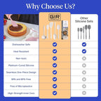 GIR 5-Piece Silicone Kitchen Utensils Set, Non-Toxic Cooking Utensils - Image 8