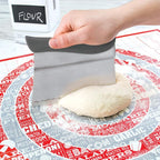 Tovolo Bench Scraper With Measurement Guide, Dough Divider With Offset Blade - Image 2