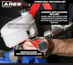 ARES 10021 – 9-Piece Roll Pin Punch Set – Durable Heat Treated and Drop Forged - Image 4