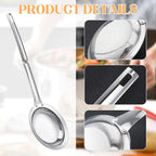 Skimmer Spoon Filter Grease Foam Fine Mesh Stainless Steel Sieve Colander - Image 6
