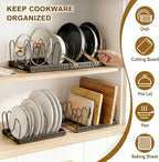 2PACK Expandable Pots and Pans Organizer Under Cabinet - Image 3