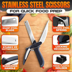 Cutting Board Scissors - 2 In 1 Kitchen Scissors - Image 5