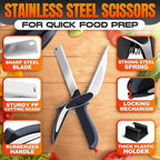 2 in 1 Cutting Board Scissors for Food - Image 3