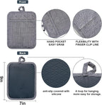 Pot Holders Yarn-Dyed Set of 3 Non Slip Silicone Kitchen Lines Heat Resistant - Image 2