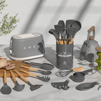 Umite Chef Kitchen Cooking Utensils Set, Woodle Handle Heat Resistant Gadgets - Image 2