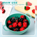 Baderke 4 Pack Mini Colander for Kitchen Plastic Berry Strainer - Image 4
