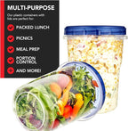 Stock Your Home 32oz Plastic Containers - Image 6