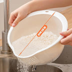 Japanese Rice Washing Bowl Quinoa Washer Strainer Small Grains Cleaner Plastic - Image 2