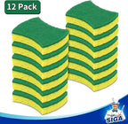 MR.SIGA Heavy Duty Cellulose Scrub Sponge, Dual-Sided Dishwashing Sponge - Image 4