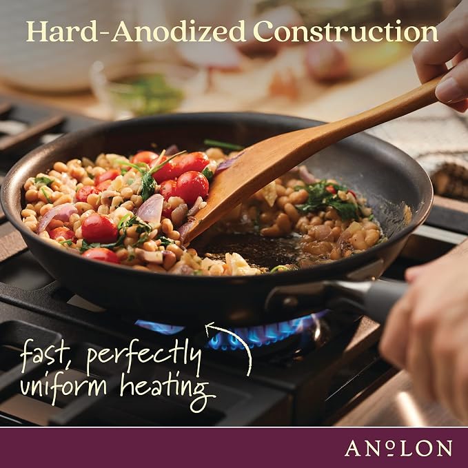 Anolon Advanced Home Hard-Anodized Nonstick Tapered Sauce Pan/Saucepot - Image 7