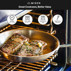 Misen 5-Ply Stainless Steel 8" Frying Pan - Image 8