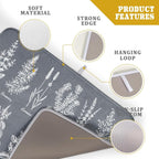 Flower Herbs Dish Drying Mat Wild Plant Dish Rack Mat - Image 4