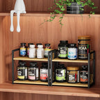 Giikin Countertop Shelf Organizer, 2 Tier Kitchen Spice Rack Organizer - Image 3