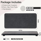 NiuYichee 2 Pcs Water Absorbing Stone Trays, Kitchen/Bathroom Sink Soap Dish - Image 3