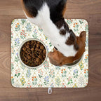 Floral Dish Drying Mat for Kitchen Counter Spring Summer Wild Flowers Diamond - Image 9