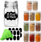 ComSaf Set of 12 Square Glass Jars by ComSaf
