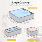 DIMJ Drawer Organizers Cloths, Closet Underwear Organizer, 15 Packs Foldable - Image 2