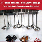 Super Sturdy, Ergonomic 6 Oz. Soup Ladle 1 Pk. Stainless Steel Ladles - Image 7