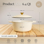 Nuovva Enamelled Cast Iron Dutch Oven Pot - Image 2