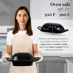 nuovva Dutch Oven For Sourdough Bread Baking – Enamelled Cast Iron Bread Loaf - Image 3