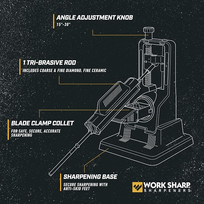 Work Sharp Precision Adjust Knife Sharpener Kit, Sharpens All Pocket and - Image 3