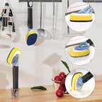 Dish Brush with Soap Dispenser Storage Set with 2 PCS Sponge Refills & Holder - Image 7