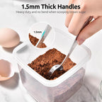 U-Taste Narrow Square Measuring Spoons: 18/8 Stainless Steel Kitchen Measure - Image 7
