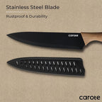 CAROTE 12PCS Knife Set, Stainless Steel Kitchen Knife Set - Image 4