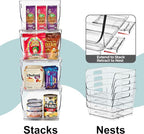 Sorbus Stackable Storage Bins Open Front, Pantry Bins - Image 5